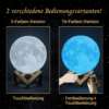2 verschiedene Bedienungsvarianten! Personalisierte Mondlampe - Standard