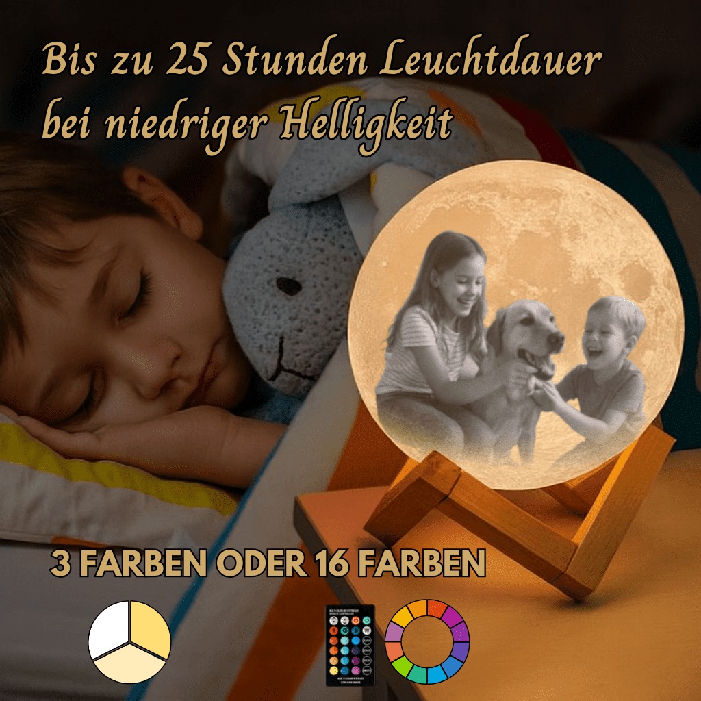 25 Stunden Personalisierte Mondlampe - Standard