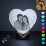 Personalisierte Mondlampe - Herz