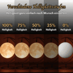Personalisierte Mondlampe - Wandhalterung