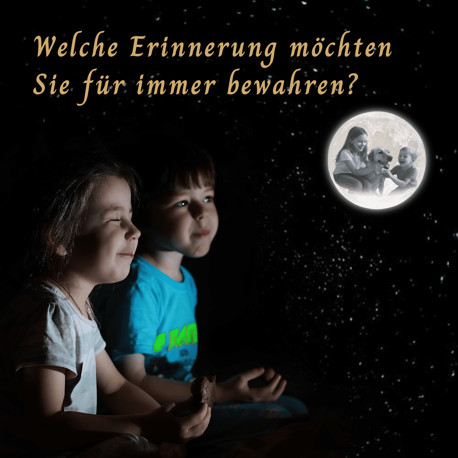 Personalisierte Mondlampe