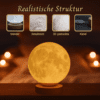 Realistische Struktur Personalisierte Mondlampe - Kabelversion Realistische Struktur Personalisierte Mondlampe - Kabelversion