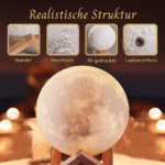 Realistische Struktur Personalisierte Mondlampe - Standard