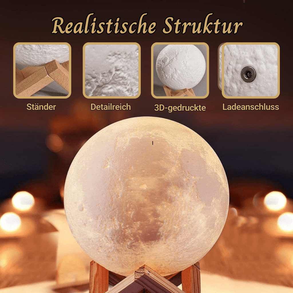 Realistische Struktur Personalisierte Mondlampe - Standard